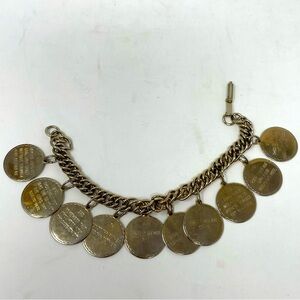 Vintage 10 commandments 7” bracelet